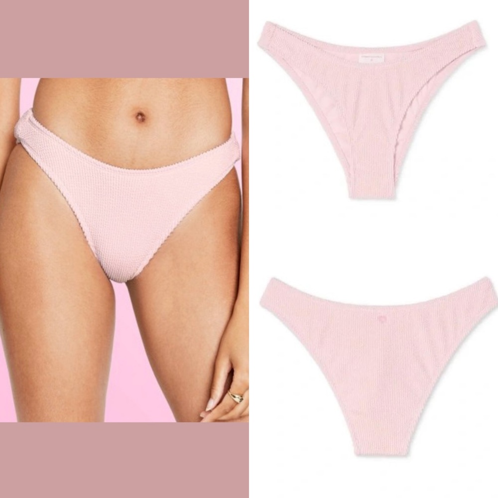 NWT Stoney Clover Lane x Target [ Large ] Puckered Bikini Bottom‎ Light Pink